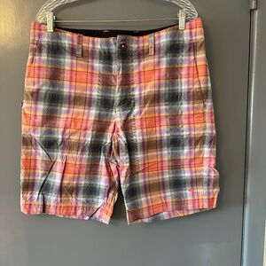 Tommy Bahama Orange Plaid Shorts